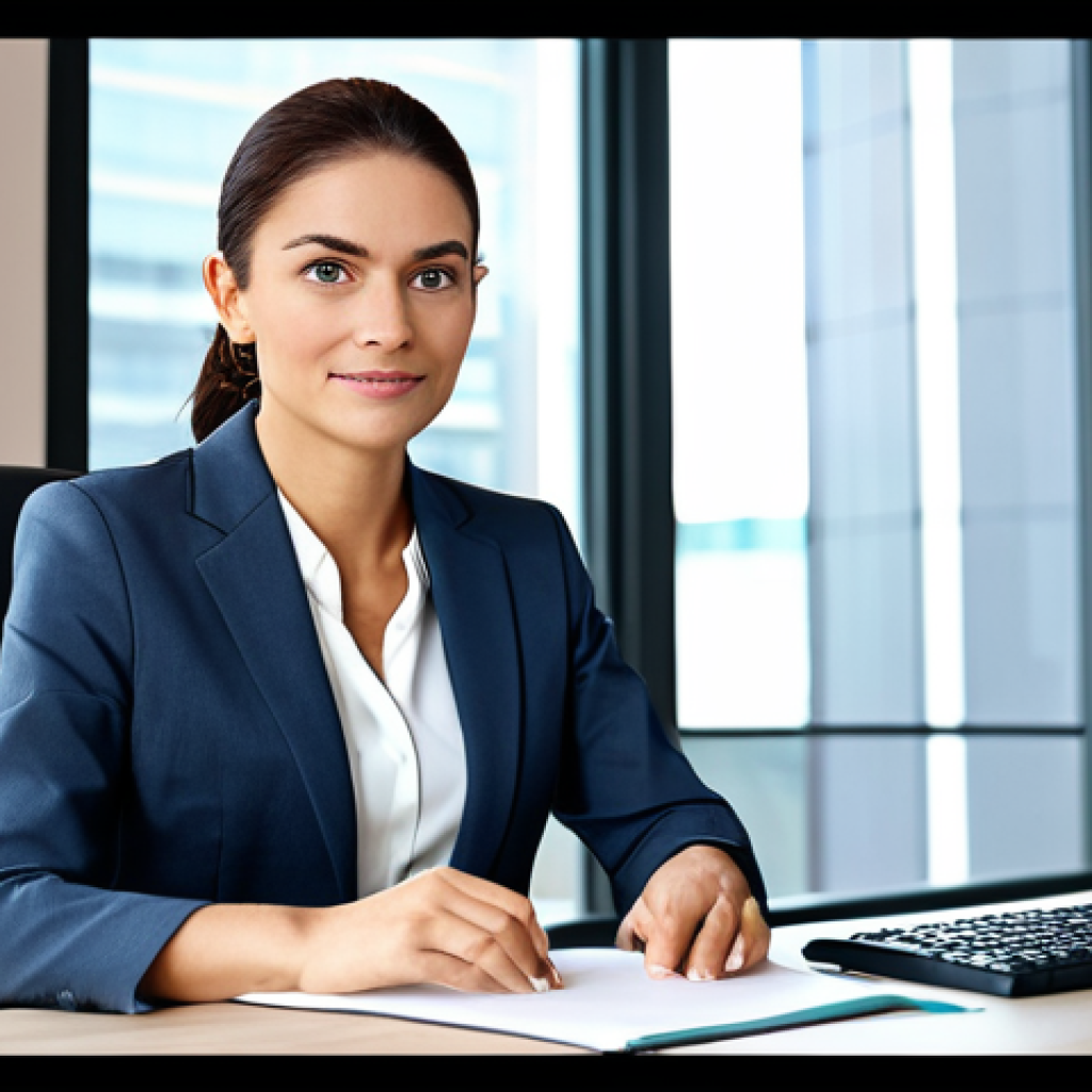 빅데이터 실무에서 데이터 소스 다변화 전략 - Professional Environment**

A professional businesswoman in a modest business suit, sitting at a des...