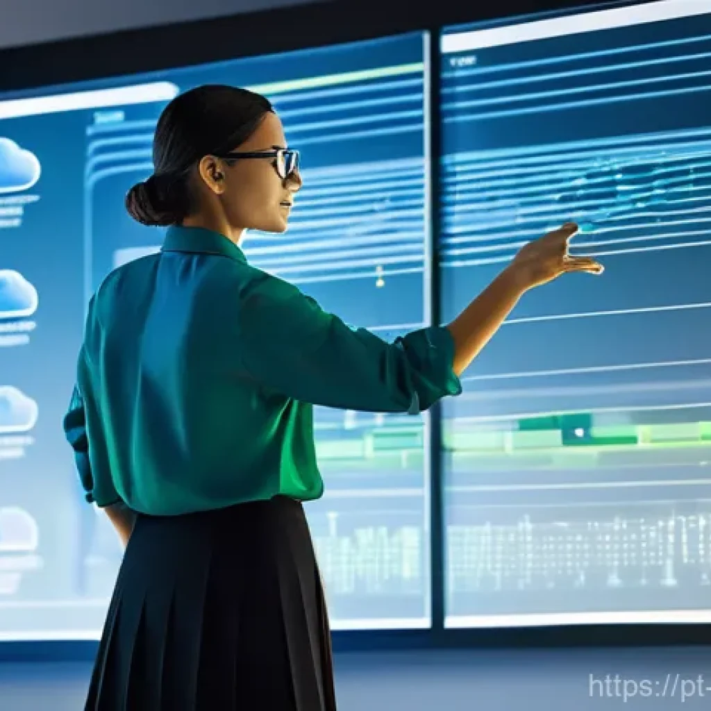 빅데이터 기술자의 커리어 패스 설계 - **Prompt for "The Big Data Architect's Blueprint"**:
    A professional, diverse male or female Big ...