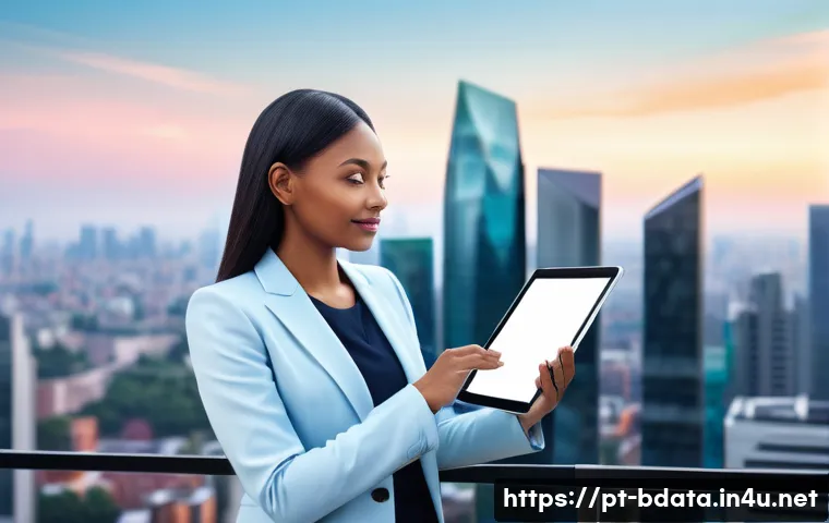 빅데이터 기술자 해외 취업 가이드 - **Prompt:** A confident and determined professional, of ambiguous gender and diverse ethnicity, dres...