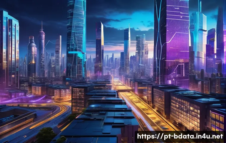 빅데이터 실무에서 데이터 연결성 관리 - **Prompt 1: Data Connectivity in a Smart City**
    A wide shot of a futuristic, bustling cityscape ...
