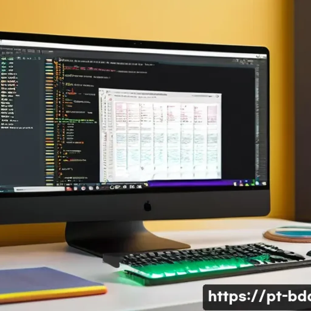 빅데이터 기술자의 Python 활용 팁 - A modern data scientist&rsquo;s workspace featuring dual monitors displaying colorful Pandas DataFrame tab...