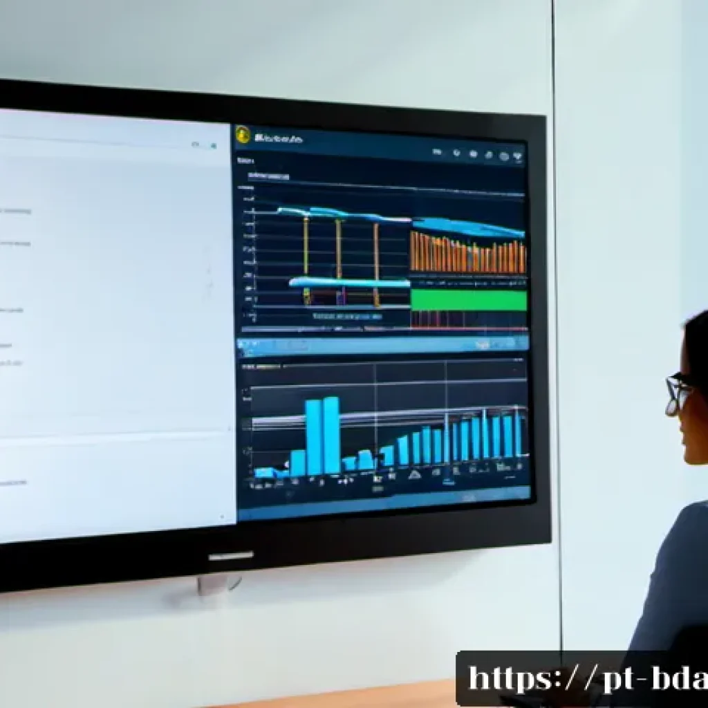 빅데이터 기술자의 IT 서비스 제공 사례 - Photorealistic Brazilian big data technician providing IT support in a modern São Paulo financial of...