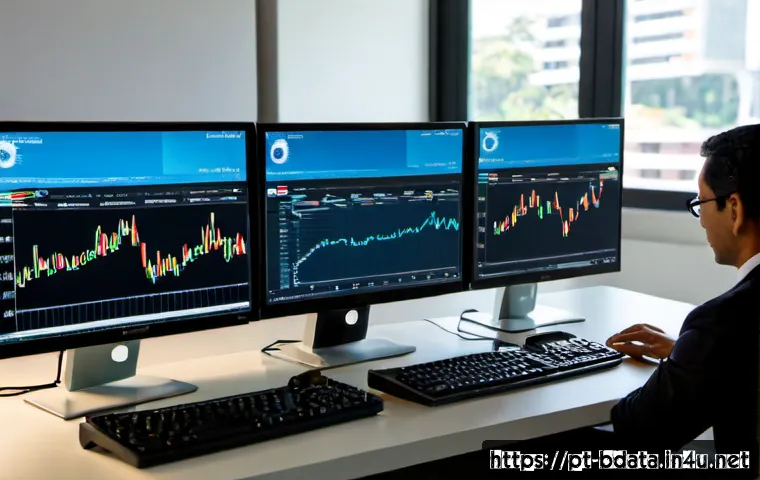 Home 17 빅데이터 실무에서 데이터 처리 자동화 사례 - Photorealistic modern data operations office in São Paulo, Brazil, a focused analyst monitoring an a...
